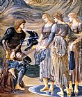 Edward Burne-jones Canvas Paintings - The Perseus Series Perseus and the Sea Nymphs